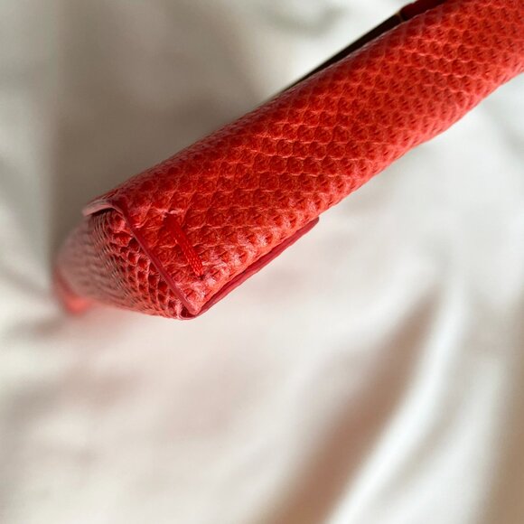 Lanvin Red Lizard Leather Miss Sartorial Wristlet/Clutch - Picture 11 of 14